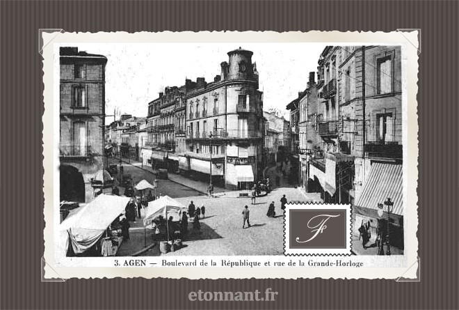 Carte postale ancienne de Agen (47 Lot-et-Garonne)