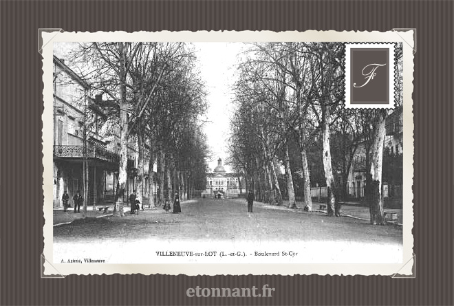 Carte postale ancienne de Villeneuve-sur-Lot (47 Lot-et-Garonne)