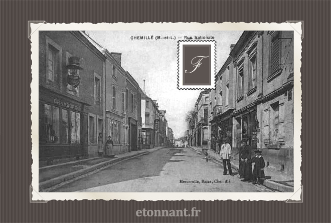 Carte postale ancienne : Chemillé-Melay