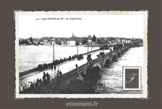 Carte postale ancienne : Les Ponts-de-Cé