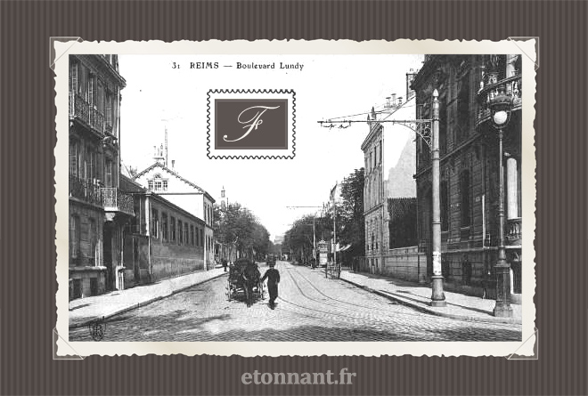 Carte postale ancienne de Reims (51 Marne)
