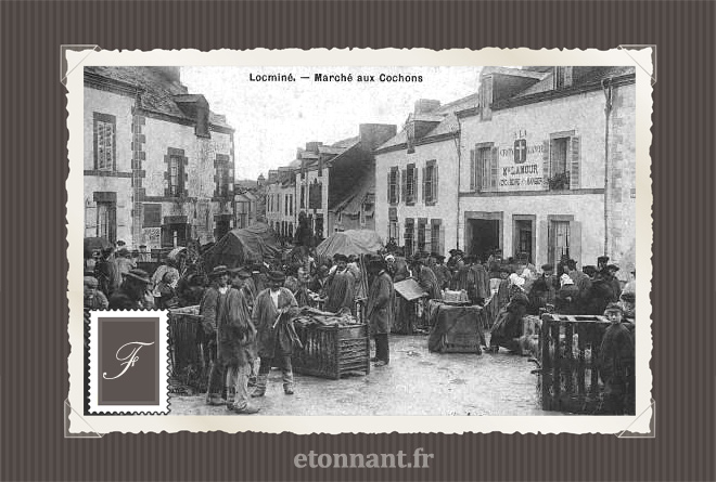 Carte postale ancienne : Locminé