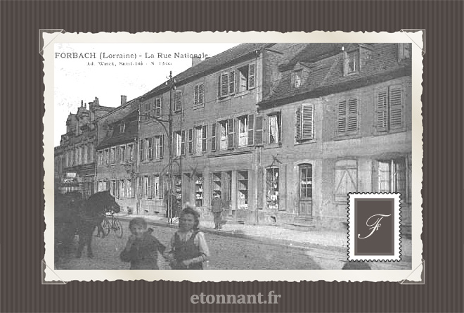 Carte postale ancienne de Forbach (57 Moselle)