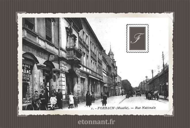 Carte postale ancienne de Forbach (57 Moselle)