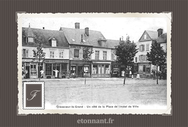Carte postale ancienne : Crèvecoeur-le-Grand