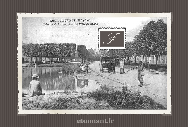 Carte postale ancienne : Crèvecoeur-le-Grand