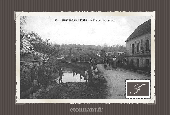 Carte postale ancienne : Ressons-sur-Matz