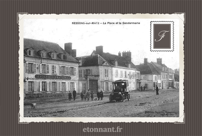 Carte postale ancienne : Ressons-sur-Matz