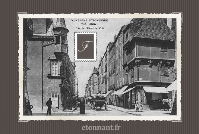 Carte postale ancienne de Riom (63 Puy-de-Dôme)