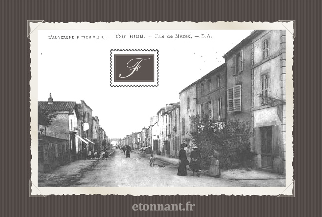 Carte postale ancienne de Riom (63 Puy-de-Dôme)