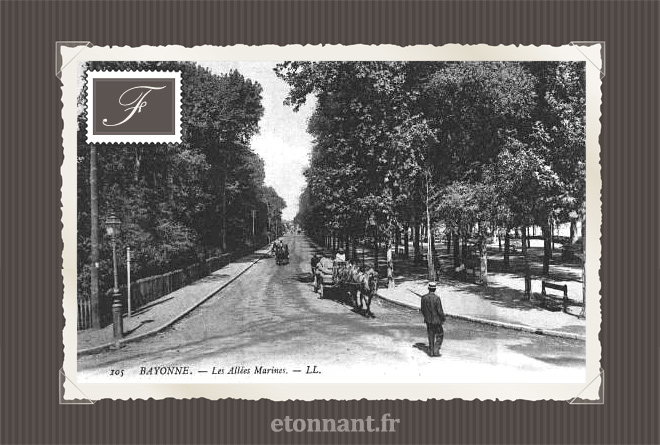 Carte postale ancienne de Bayonne (64 Pyrénées-Atlantiques)