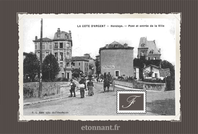 Carte postale ancienne : Hendaye