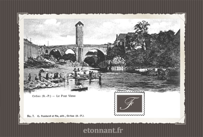 Carte postale ancienne : Orthez