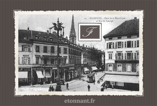 Carte postale ancienne de Mulhouse (68 Haut-Rhin)