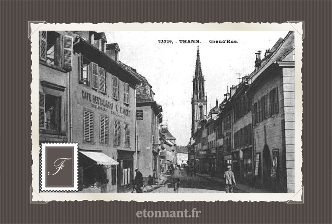 Carte postale ancienne de Thann (68 Haut-Rhin)