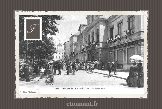 Carte postale ancienne de Villefranche-sur-Saône (69 Rhône)