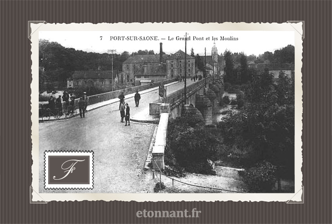 Carte postale ancienne : Port-sur-Saône