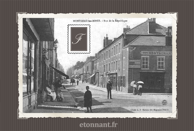 Carte postale ancienne de Montceau-les-Mines (71 Saône-et-Loire)