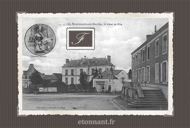Carte postale ancienne : Beaumont-sur-Sarthe