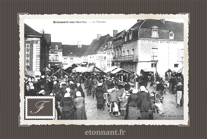 Carte postale ancienne : Beaumont-sur-Sarthe