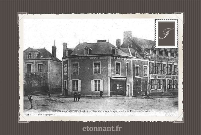 Carte postale ancienne : Fresnay-sur-Sarthe