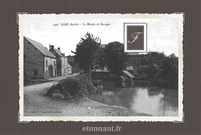 Carte postale ancienne : Loué