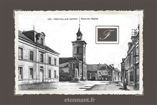 Carte postale ancienne : Pontvallain