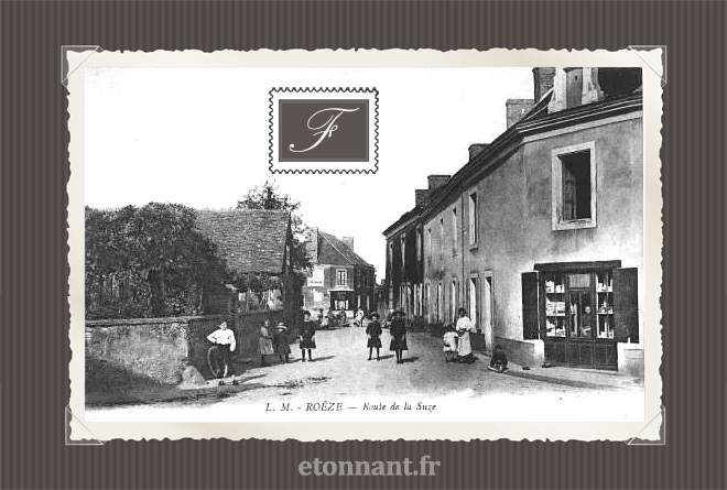 Carte postale ancienne : Roézé-sur-Sarthe