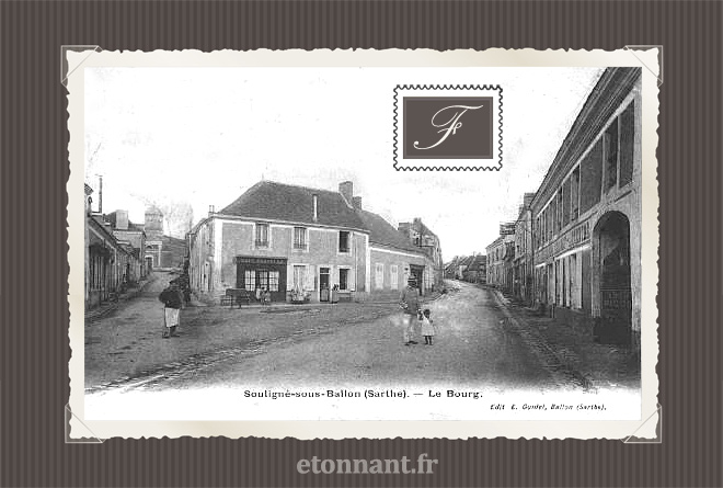 Carte postale ancienne : Souligné-sous-Ballon