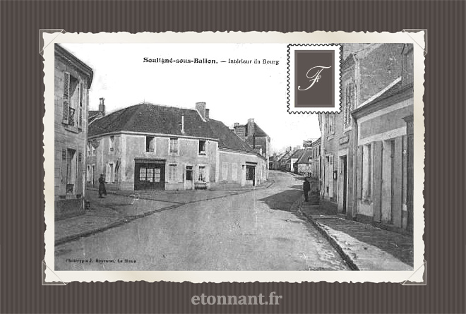 Carte postale ancienne : Souligné-sous-Ballon
