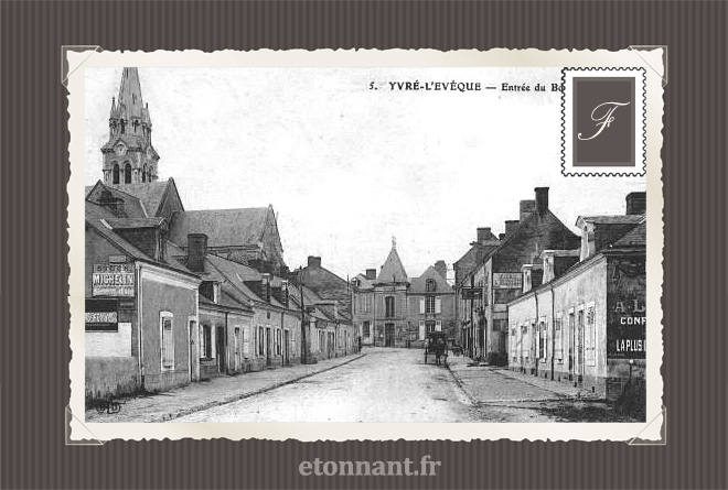 Carte postale ancienne : Yvré-l'Évêque