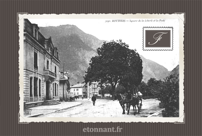 Carte postale ancienne : Moûtiers