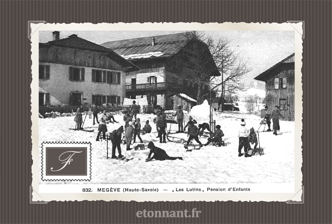 Carte postale ancienne : Megève