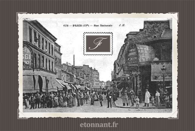 Carte postale ancienne de Paris (13ème arrondissement)