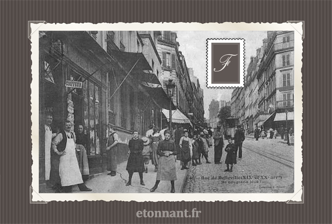 Carte postale ancienne de Paris (20ème arrondissement)