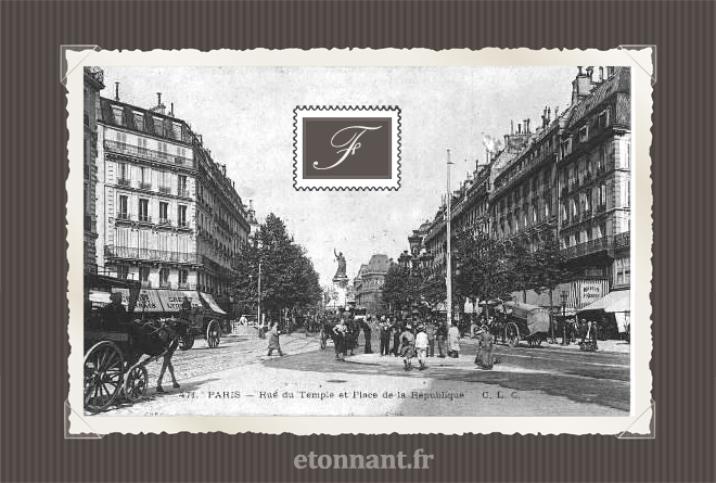 Carte postale ancienne de Paris (3ème arrondissement)