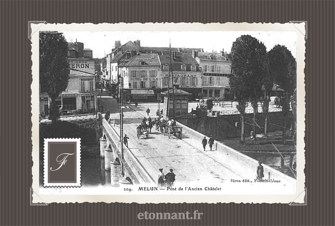 Carte postale ancienne de Melun (77 Seine-et-Marne)