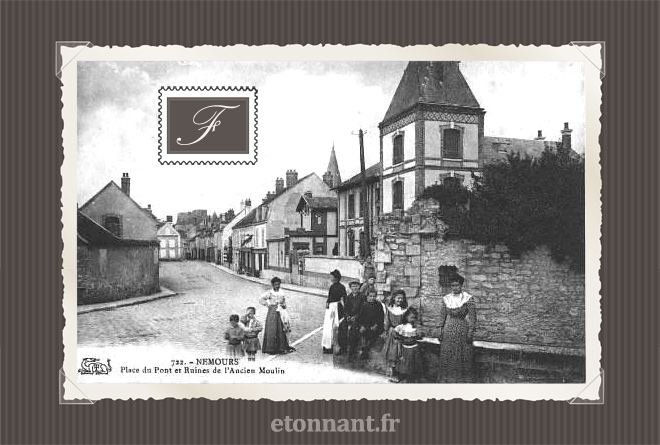 Carte postale ancienne : Nemours