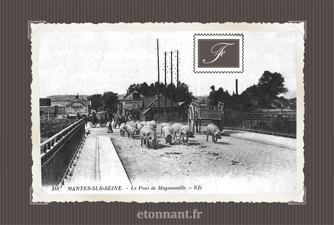 Carte postale ancienne de Mantes-la-Jolie (78 Yvelines)