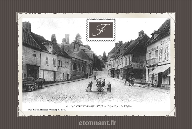 Carte postale ancienne : Montfort-l'Amaury