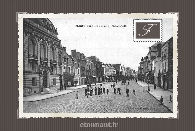 Carte postale ancienne de Montdidier (80 Somme)