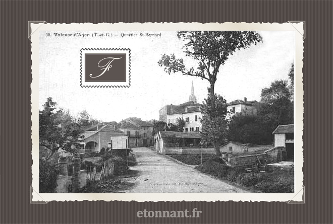 Carte postale ancienne : Valence-d'Agen