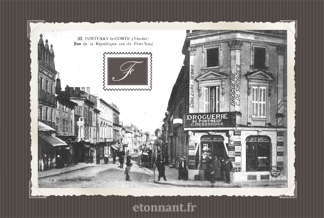 Carte postale ancienne de Fontenay-le-Comte (85 Vendée)