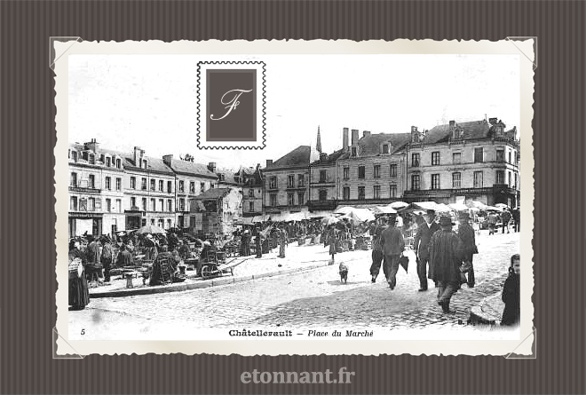Carte postale ancienne de Châtelleraut (86 Vienne)