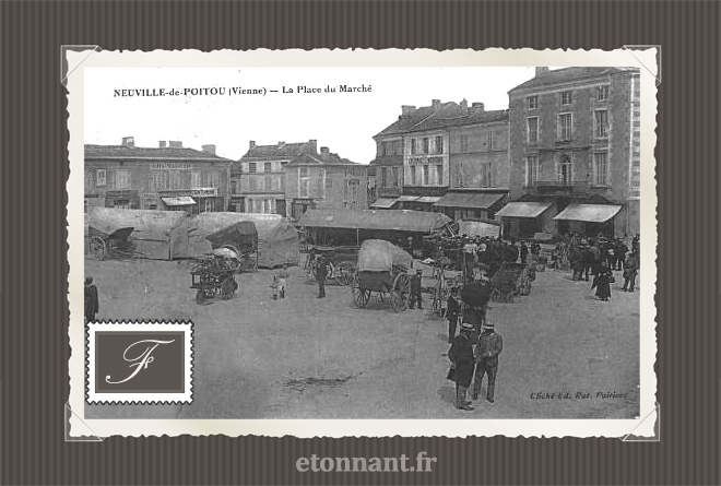 Carte postale ancienne : Neuville-de-Poitou