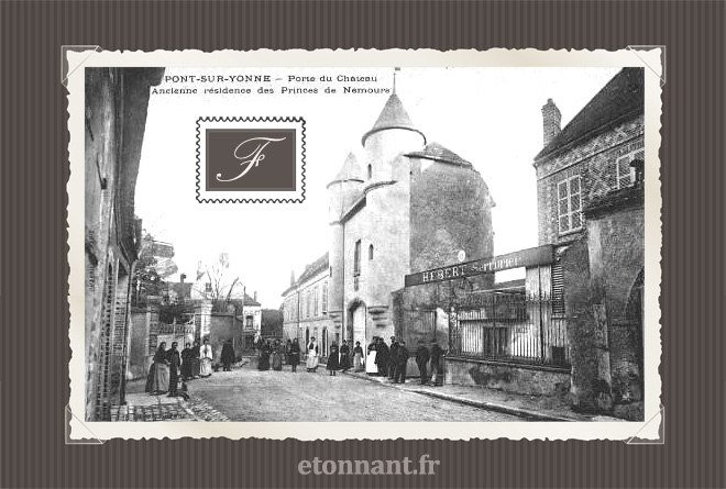 Carte postale ancienne : Pont-sur-Yonne