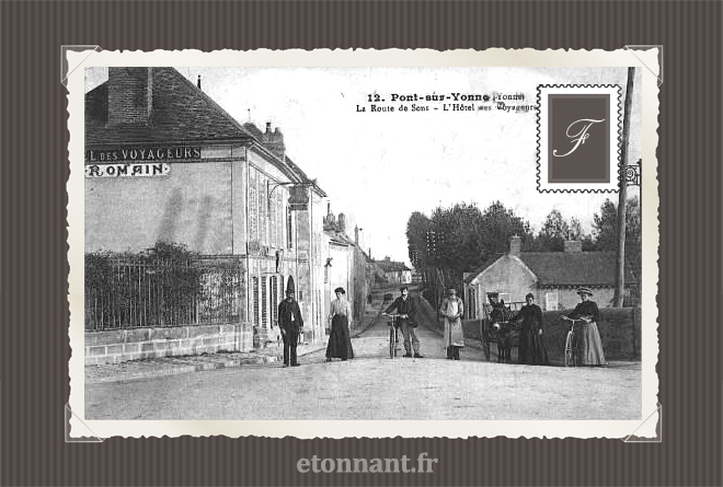 Carte postale ancienne : Pont-sur-Yonne