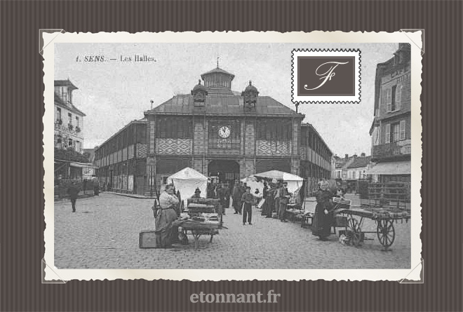 Carte postale ancienne de Sens (89 Yonne)