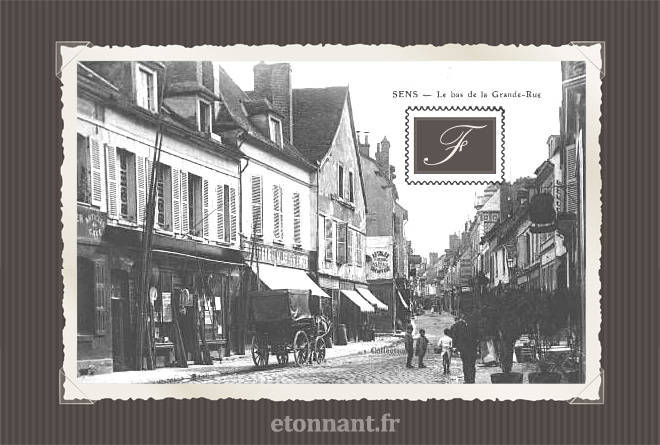 Carte postale ancienne de Sens (89 Yonne)