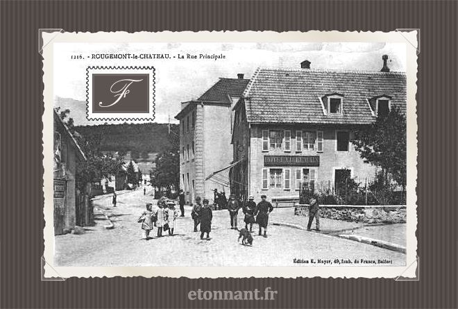 Carte postale ancienne : Rougemont-le-Château